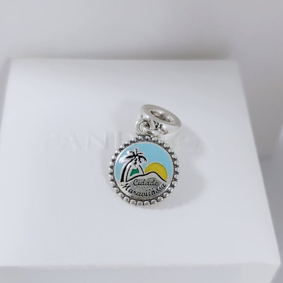 Pandora Berloque Pingente Rio De Janeiro Em Prata Cidade Maravilhosa Charm - Picture 5 of 7
